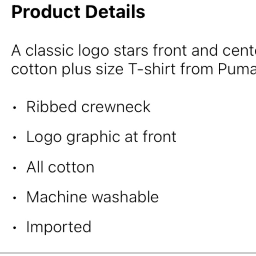 Puma women plus logo short sleeves tee - Picture 3 of 4